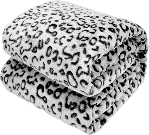 Vista 64 de SEEGU - Manta blanca y negra, 40 x 50 pulgadas Soft Warm Cozy, For Car Seat Stroller Travel, Home Room Bedroom Decor, All Seasons, Birthday Gifts