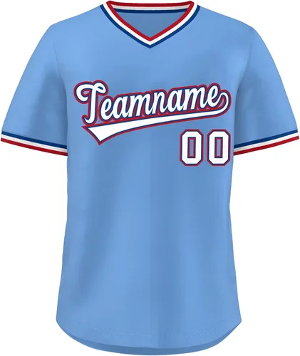 Vista 40 de KXK - Camiseta de béisbol personalizada con nombre y número cosidos, estilo Hip Hop, con cuello en V, atlética, para hombres, mujeres y jóvenes
