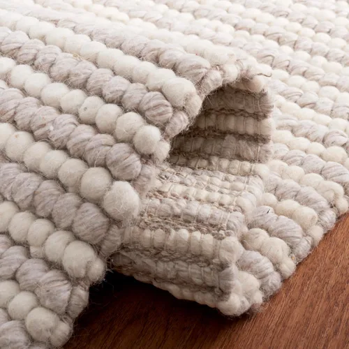 Vista 7 de Martha Stewart x SAFAVIEH - Colección de alfombras de área, 2 pies 3 pulgadas x 9 pies, color marfil y beige, hecha a mano de lana para entrada