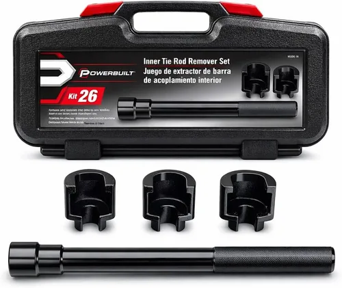Vista 8 de Powerbuilt Juego de herramientas de servicio de bujes de brazo de control superior para Ford, GM y Chrysler, quitar e instalar bujes de coche, 648604