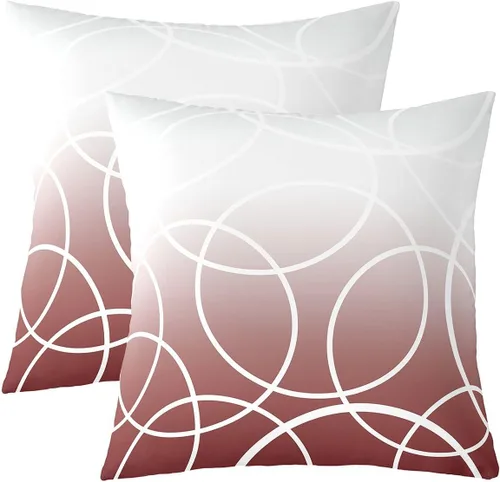 Vista 12 de Juego de 2 fundas de almohada de panal de abeja de 16 x 16 pulgadas, fundas de cojín geométricas hexagonales, fundas de almohada de colmena