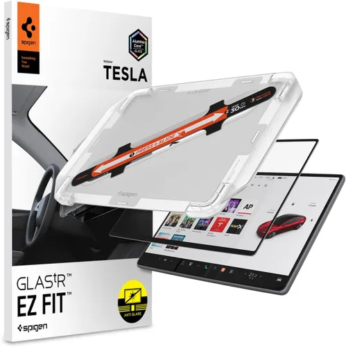 Vista 12 de Spigen Protector de pantalla mate para modelo 3 (2017-2023), modelo Y