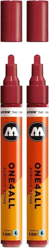 Vista 10 de MOLOTOW One4All - Marcador de pintura acrílica, 4 mm, burdeos, 1 unidad (227.204)