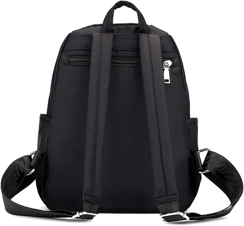 Vista 4 de Collsants Mochila pequeña de nailon para mujer, mochila de viaje ligera casual para niñas, mochila escolar, Púrpura, Mochilas de viaje