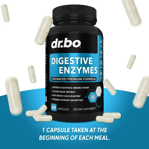 Vista 8 de Enzimas digestivas y limpiador de colon desintoxicante - Suplemento de digestión y píldoras de limpieza intestinal de 15 días para mujeres y hombres