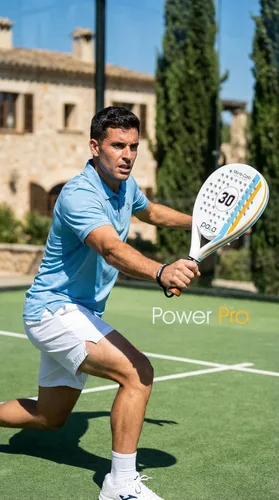Vista 11 de Pala de pádel Mónaco Carbon Soft - Mint PALA, pala Lite con fibra de carbono, ideal para principiantes Blanco