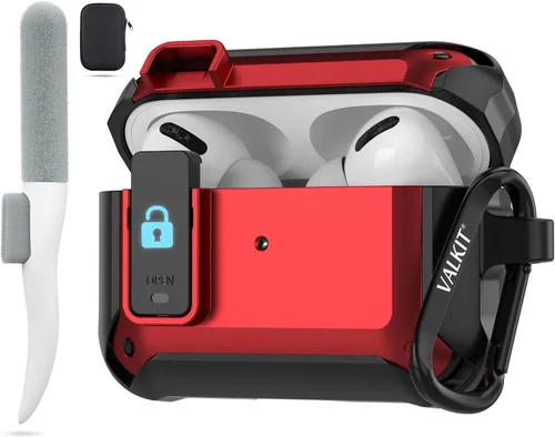 Vista 39 de for Airpods Pro 2 Case Cover with Magnetic Lock Lid, Black