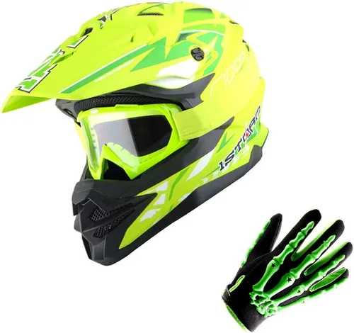 Vista 13 de 1Storm - Casco de motocross para adultos, bicicleta de montaña de descenso, BMX, MX, ATV, motocicleta todoterreno, estilo Storm HF803; negro mate