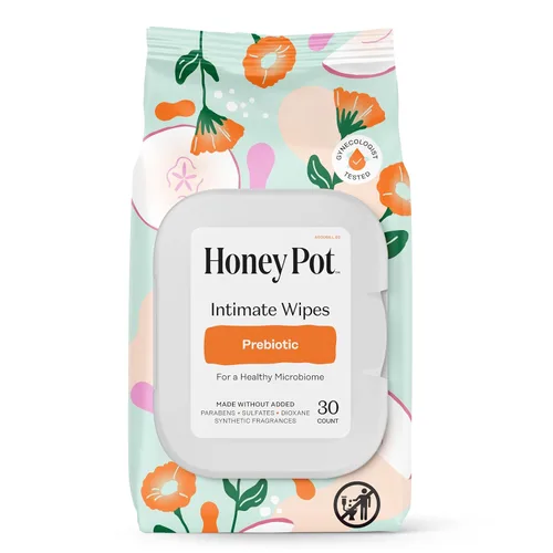 Vista 14 de The Honey Pot Company - Toallitas femeninas - Envueltas individualmente - Toallitas diarias con equilibrio de pH, sin fragancia y sin sulfato