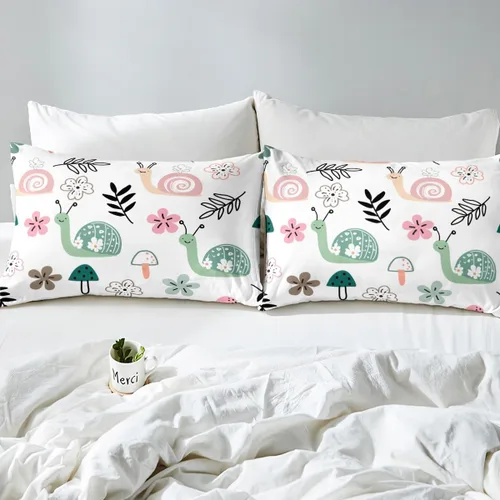 Vista 5 de Decoración de habitación kawaii, juego de funda de edredón arcoíris para niñas, tamaño individual, para niños y niños, lindo diseño de nubes