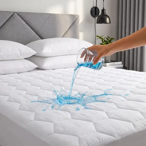 Vista 8 de Softhour - Funda de colchón acolchada de tamaño individual con mezcla de 40% Tencel de rayona de bambú y algodón, funda de colchón gruesa, lujosa