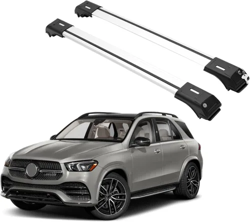 Vista 10 de ERKUL Barras transversales de techo para Mercedes Benz GLE Class W166 2015-2019 Barras transversales de aluminio con bloqueo antirrobo para techo