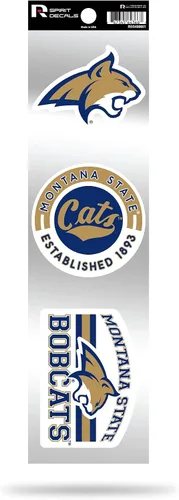 Vista 129 de NCAA - Juego de calcomanías retro Spirit de 3 piezas