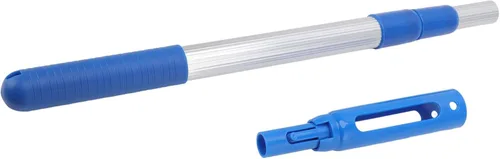 Vista 4 de Accesorios de limpieza de postes de piscina 3 secciones de red de pesca Cepillos Rastrillos cabezas Skimmers manga poste telescópico rastrillos