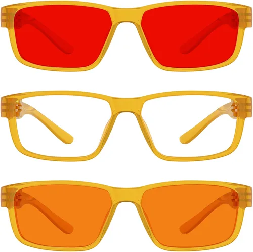Vista 83 de Eyekepper Gafas de luz azul para hombre y mujer, paquete de 6 lentes Pilot Paquete de 6 color mezclado