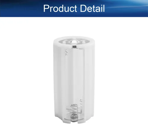Vista 3 de Heyiarbeit 1 unids blanco AA a D tamaño de conexión paralela adaptadores de batería convertidor casos adaptador D 3501A para electrónica