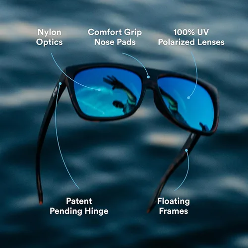 Vista 2 de Rheos Breakers Gafas de sol polarizadas flotantes Protección UV Sombras flotantes Antideslumbrante Unisex