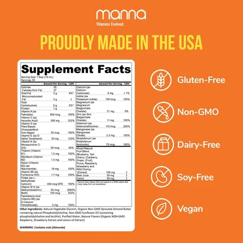 Vista 3 de Manna Vitamins Evolved Paquete de piel liposomal y belleza