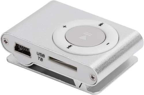 Vista 7 de Mini reproductor de música portátil MP3 Clip trasero Reproductor deportivo con auriculares y cable USB para actividades al aire libre, clip trasero