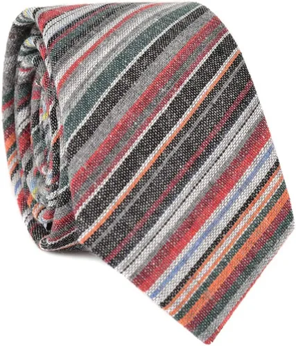 Vista 5 de JESLANG Corbata de algodón y lino de 2.56 pulgadas para hombre, perfecta para ocasiones formales e informales