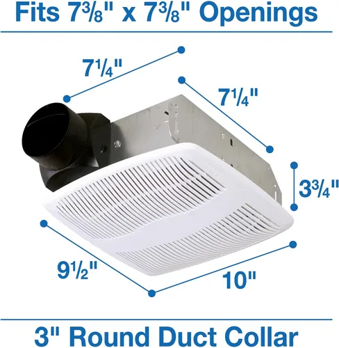 Vista 6 de Air King Extractor de baño, blanco AS70