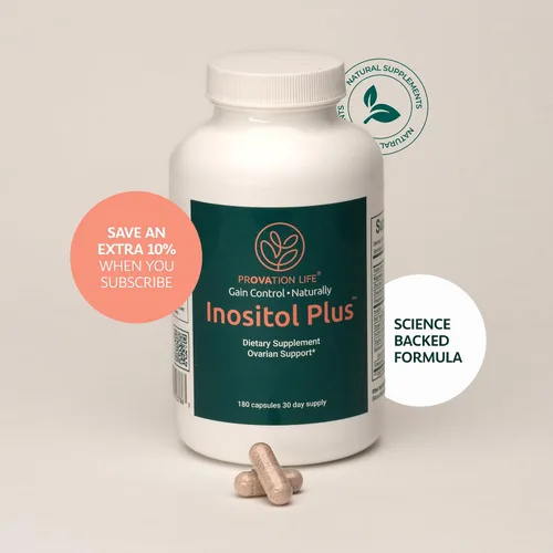 Vista 8 de Suplemento Inositol Plus para mujeres Salud ovárica, equilibrio hormonal, fertilidad, ovulación Mio-inositol D-Chiro 40:1 y 12 ingredientes