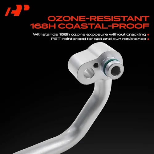 Vista 3 de A-Premium Conjunto de manguera de línea de descarga de A/C compatible con Volkswagen Tiguan, 2009-2016, 1.4L 2.0L, compresor a condensador