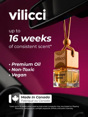 Vista 3 de Vilicci Ambientador de coche Lujoso difusor colgante Difusor de coche colgante premium Fragancia de larga duración para automóvil 1 botella