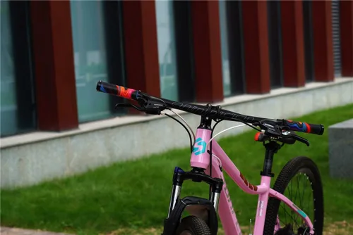 Vista 7 de Chooee - Puños de bicicleta de silicona, puños de manillar de gel de sílice con bloqueo para bicicleta de montaña MTB