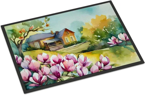 Vista 36 de Caroline's Treasures DAC1621MAT - Felpudo con diseño de camelia en acuarela de 18 x 27 pulgadas, tapete para puerta delantera, para interiores