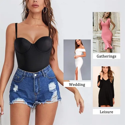 Vista 6 de SOEPCNEI Shapewear for Women, Women's Sexy Bodysuit, Tummy Control Fajas Body Shaper with Lace cutouts Butt Lifter.