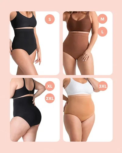 Vista 4 de Shapermint Bragas Moldeadoras de Control de Abdomen - Ropa Interior para Mujer