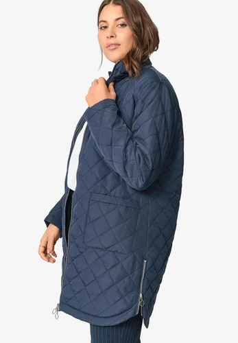 Vista 4 de Ellos Chaqueta acolchada con cremallera en talla grande para mujer