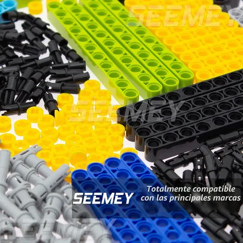 Vista 3 de SEEMEY 430Pcs Vigas-Pasadores-Eje - Panel Partes Conjunto Compatible LEGO-Technic Variedad completa,Bloques de construcción a