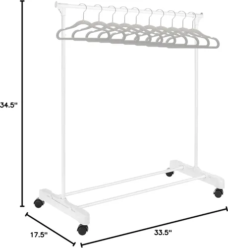 Vista 8 de Colgador para ropa de niños - Organizador de ropero para niños - Con colgadores de terciopelo para ropa de niños (Incluye 10 colgadores para niños)
