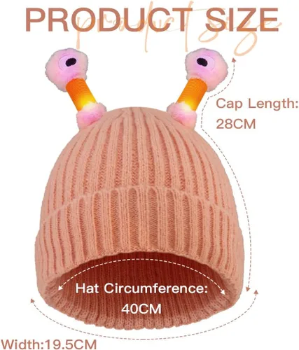 Vista 5 de Gorro de punto con luces LED para adultos y niños