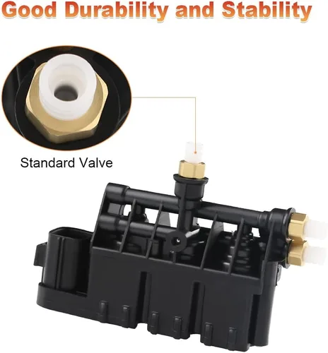 Vista 4 de Suministro de bloque de válvula de suspensión neumática compatible con Range Rover 2006-2013 Repuesto para Land Rover Discovery 3/LR3 2005-2009