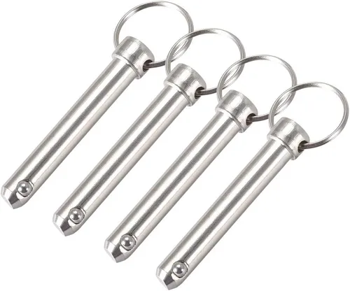 Vista 11 de uxcell Pin de liberación rápida 6mmX45mm Marine Hardware para barco Bimini Bisagra cubierta superior 4 piezas