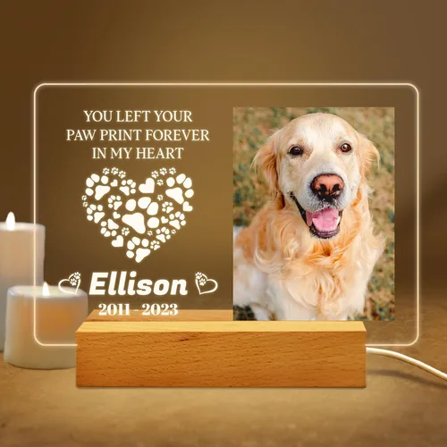 Vista 8 de Regalos conmemorativos personalizados, regalos de luz nocturna conmemorativa en memoria de un ser querido, regalos de condolencias personalizados
