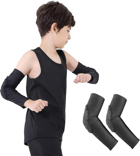 Vista 7 de Luwint Rodilleras de voleibol para niños, para niños y niñas, protección de codo para fútbol, baloncesto, béisbol, bolos, tenis, hockey, deportes, 1