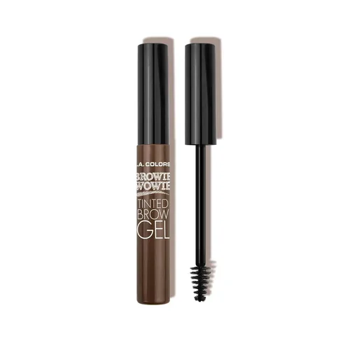 Vista 6 de L.A. COLORS Browie Wowie - Gel para cejas tintado, marrón oscuro CBG413