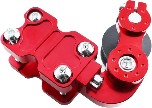 Vista 8 de Accesorios universales modificados para motocicleta, regulador de aleación de aluminio CNC, nuevo ajustador automático, tensor de cadena de rueda