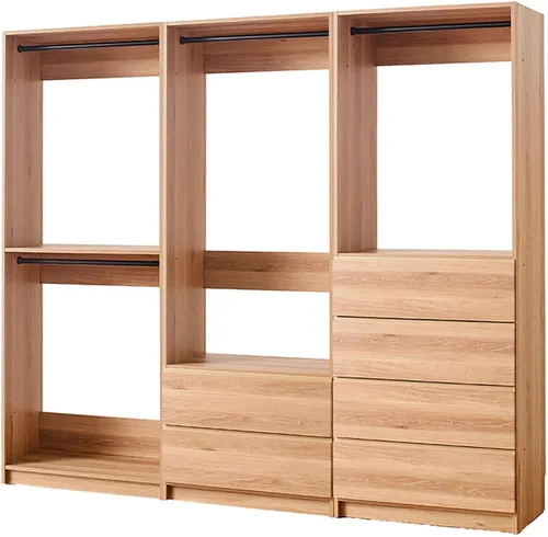 Vista 29 de Maykoosh Organizador de sistema de armario - Armario personalizable con vestidor de almacenamiento negro/modelo D 1 armario