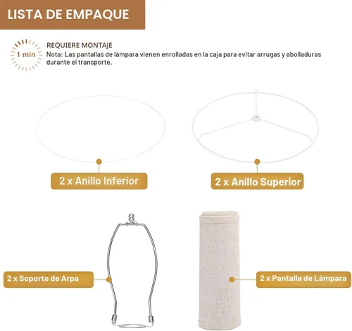 Vista 7 de Seaside village - Juego de 2 pantallas de lámpara de tambor de 11.6 pulgadas superior x 12.6 pulgadas inferior x 9.8 pulgadas de alto, pantallas