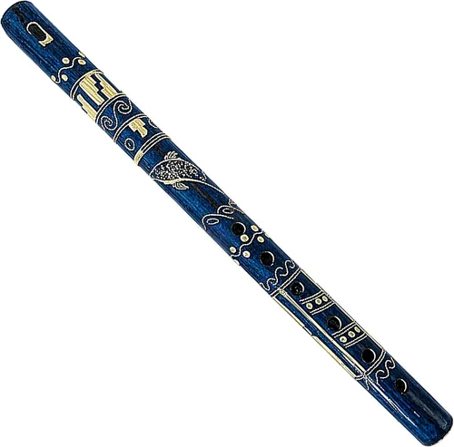 Vista 16 de Mia Jewel Shop - Flauta de Bambú y Madera de Color Hecha a Mano Patrón Natural Tribal Grabadora Nativa para Principiantes, Meditación y Amantes