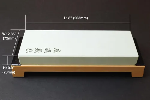 Vista 6 de Yoshihiro Afilador de cuchillos japonés Toishi de grado profesional (grano 400)