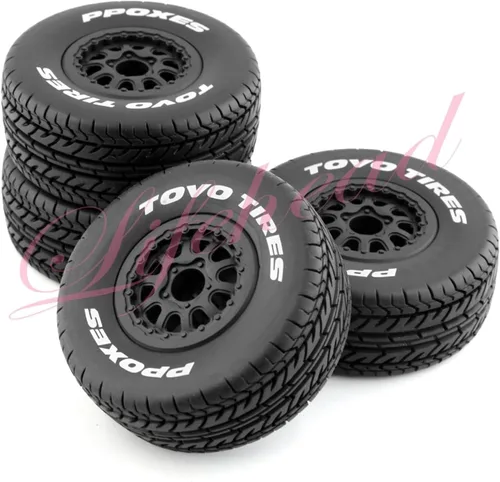 Vista 7 de Lifehead 1/10 Neumáticos de camión de curso corto RC para todo terreno, adecuados para TRAXXAS Slash4X4 HuanQi 727 ARRMA SENTON 3S Losi Ford Raptor