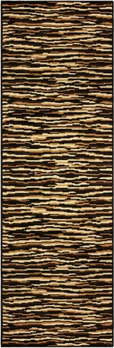 Vista 18 de Superior Alfombra de área de 2 x 3 pies y 0.394 in de altura con respaldo de yute, tejida a la moda y asequible colección Abner, color negro