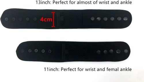 Vista 2 de Wanty Pulsera de brazo con hebilla ancha ajustable con bolsa de malla para Fitbit Inspire 3/Versa 4/Charge 3/Charge 6/Galaxy Fit3/FITVII/WHOOP 4.0