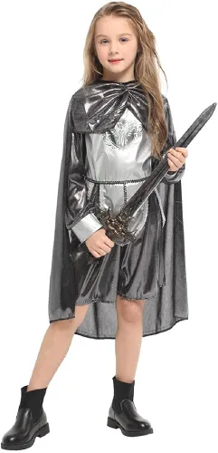 Vista 5 de Quenny Nuevos disfraces de cosplay de Halloween, disfraz de princesa guerrera armadura.